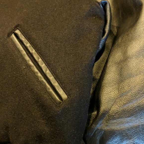 Leather Wool Soul Train Jacket sz 3XL - Picture 8 of 8